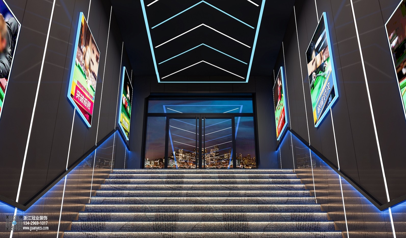 杭州臺(tái)球俱樂(lè)部裝修